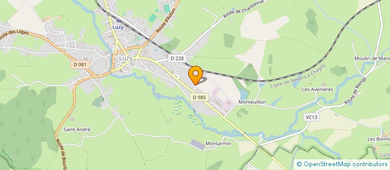 localisation de l'entreprise TEAM LUZY RALLYE CLUB  LUZY