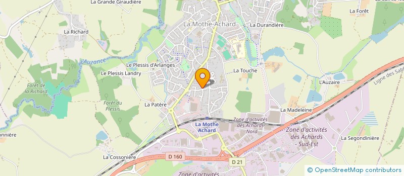 localisation de l'entreprise TEAM MANOA RACING  LES ACHARDS