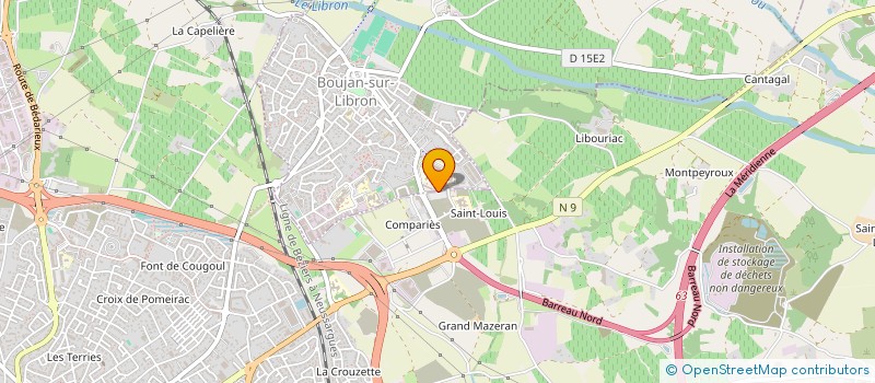 localisation de l'entreprise TEAM MARTINEZ SPORT  BOUJAN-SUR-LIBRON