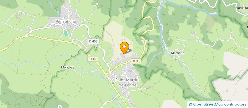 localisation de l'entreprise TEAM MARTY 12  SAINT-MARTIN-DE-LENNE