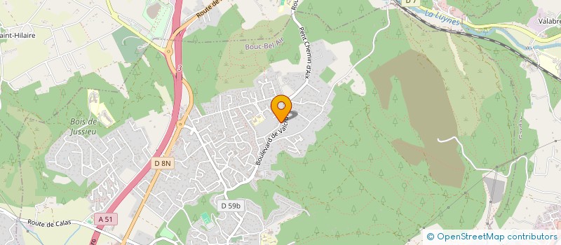 localisation de l'entreprise TEAM MASSILIA JUMP EXPLOITATION SAS à BOUC-BEL-AIR
