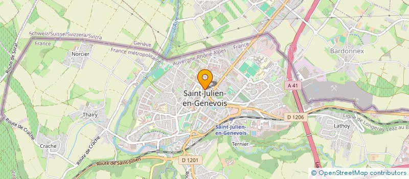 localisation de l'entreprise TEAM MAVER VIRY (TMV)  SAINT-JULIEN-EN-GENEVOIS