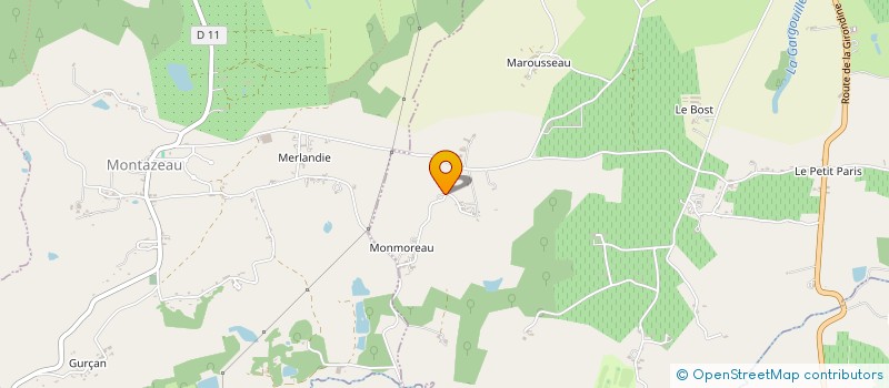 localisation de l'entreprise TEAM MERLANDIE  SAINT-MEARD-DE-GURCON