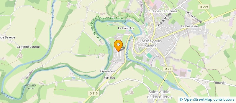 localisation de l'entreprise TEAM MORINEAU  GESNES-LE-GANDELIN