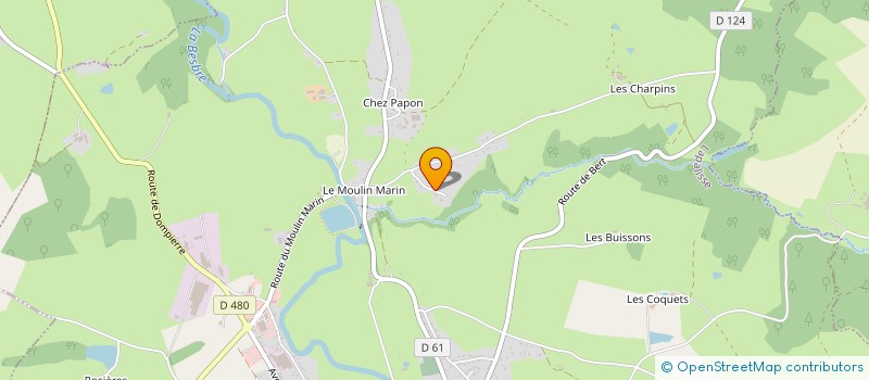 localisation de l'entreprise TEAM  MVH AUVERGNE  LAPALISSE