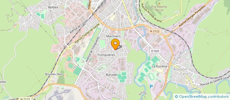 localisation de l'entreprise TEAM NKEN 15 à AURILLAC