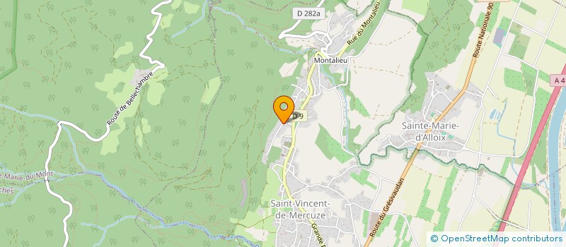 localisation de l'entreprise TEAM NURSE THUNDER  SAINT-VINCENT-DE-MERCUZE