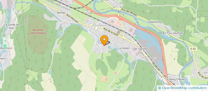 localisation de l'entreprise TEAM OFFICIELLE SOPHIE ET FLORIAN  POUXEUX