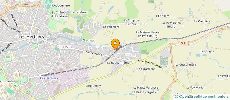 localisation de l'entreprise TEAM OLYMECA  LES HERBIERS