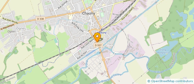localisation de l'entreprise TEAM ON-OFF ROAD à CHAUNY
