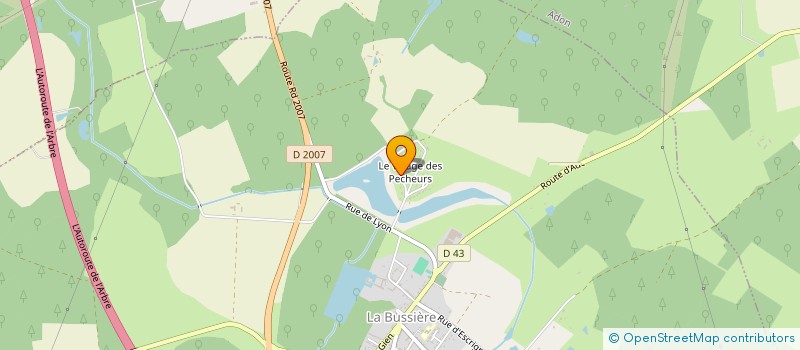 localisation de l'entreprise TEAM OUISTITIS à LA BUSSIERE