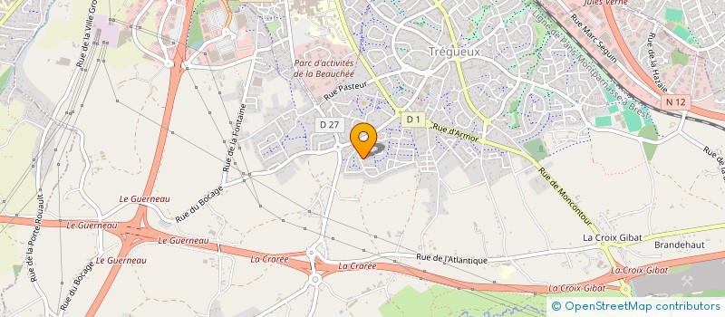 localisation de l'entreprise TEAM OXYGENE à TREGUEUX