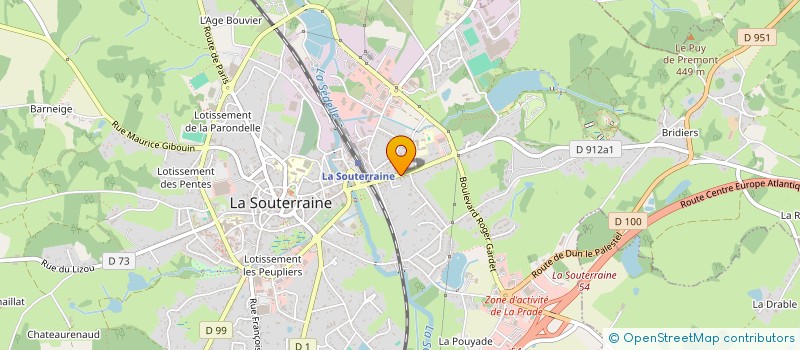 localisation de l'entreprise TEAM PASSION KARAOKE  LA SOUTERRAINE