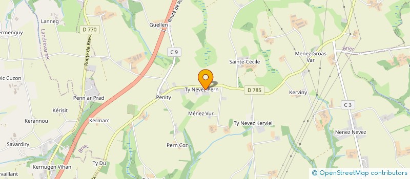 localisation de l'entreprise TEAM PAYS DE BRIEC  BRIEC