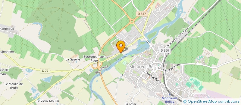localisation de l'entreprise TEAM PETOUILLE 127 à MONTREUIL-BELLAY