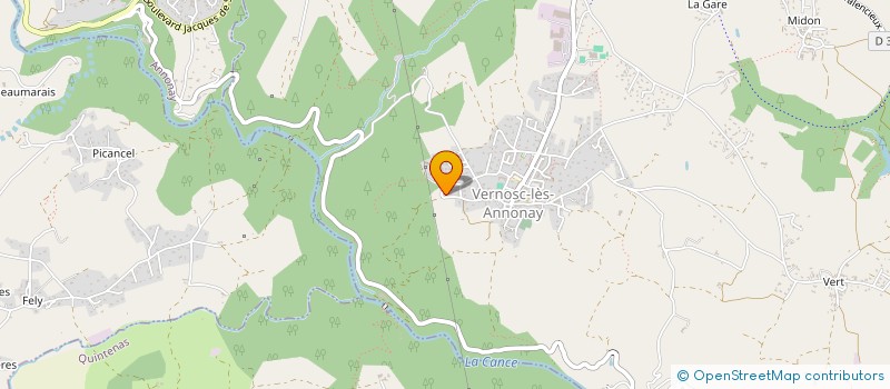 localisation de l'entreprise TEAM PLOYON  VERNOSC-LES-ANNONAY