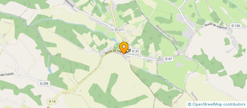 localisation de l'entreprise TEAM POUJOL MX  LE BORN