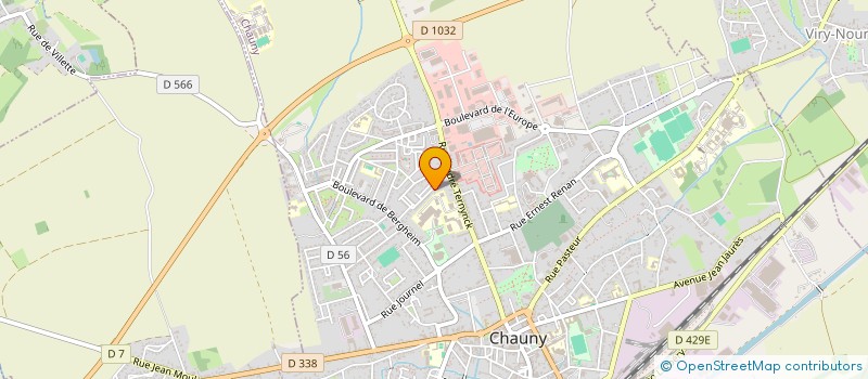 localisation de l'entreprise TEAM PROTECTION SECURITE à CHAUNY