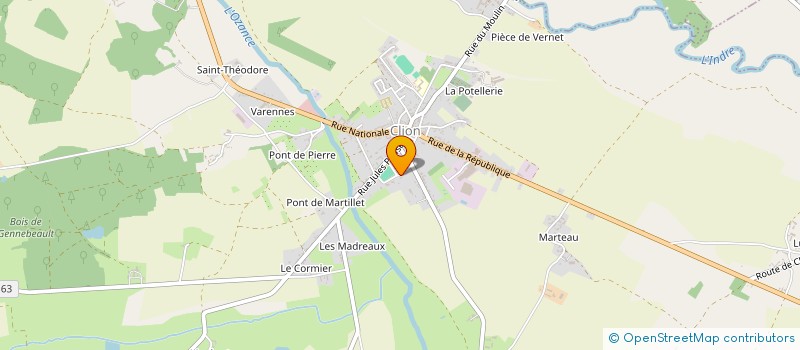 localisation de l'entreprise TEAM PRS à CLION