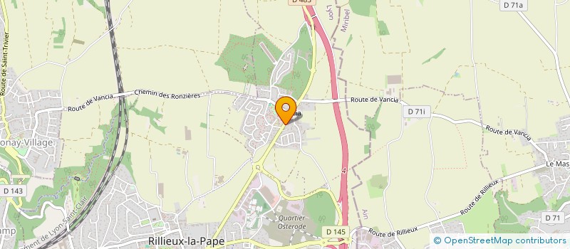 localisation de l'entreprise TEAM QUAD 69  RILLIEUX-LA-PAPE