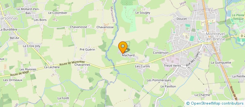 localisation de l'entreprise TEAM QUENTIN SPORT  MONTREVEL-EN-BRESSE