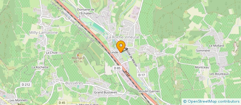 localisation de l'entreprise TEAM R.A.J.E.  LA ROCHE-VINEUSE