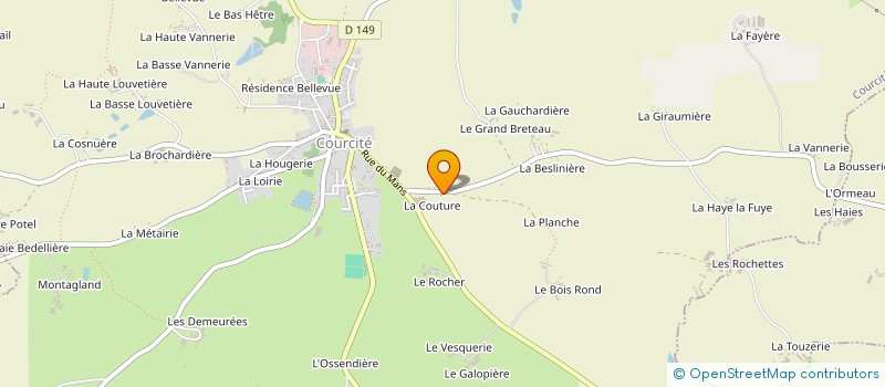 localisation de l'entreprise TEAM RACING CARRE  COURCITE