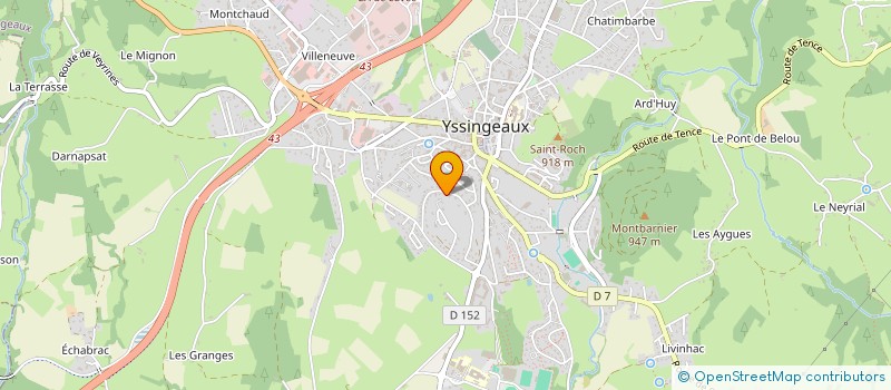 localisation de l'entreprise TEAM RACING YSS à YSSINGEAUX