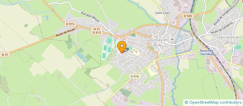 localisation de l'entreprise TEAM RALLYE AUTO SPORT 76  GOURNAY EN BRAY