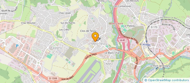 localisation de l'entreprise TEAM RENOV  EPAGNY METZ-TESSY