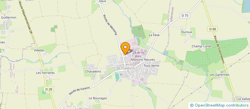 localisation de l'entreprise TEAM RENOV à CHALEINS