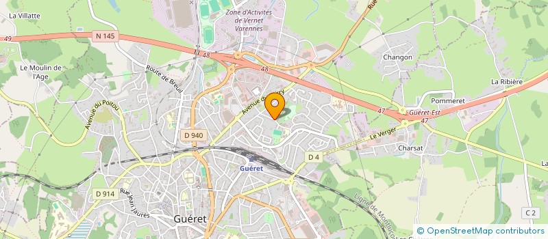 localisation de l'entreprise TEAM RIVER CLEAN 23 à GUERET