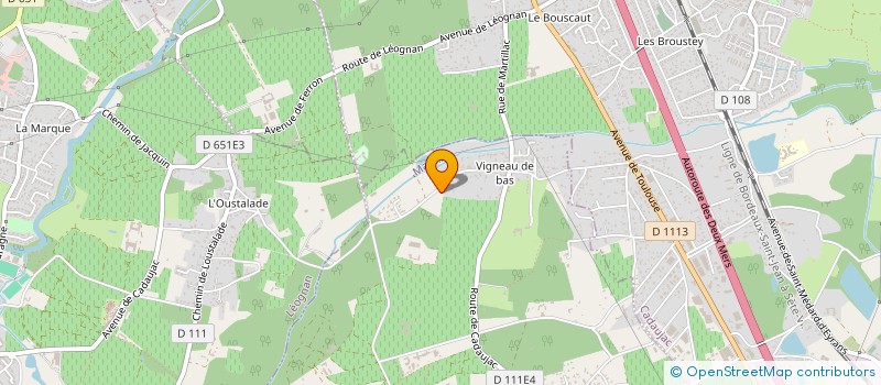 localisation de l'entreprise TEAM ROCADE  MARTILLAC