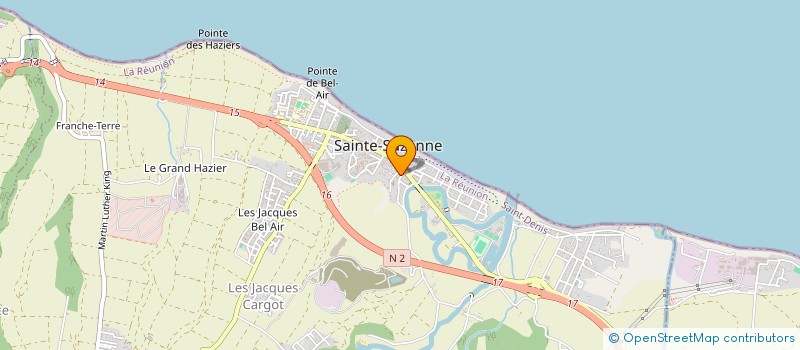 localisation de l'entreprise TEAM RUN 974 à SAINTE-SUZANNE