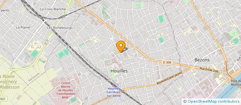 localisation de l'entreprise TEAM SANSAS GUERNES  HOUILLES