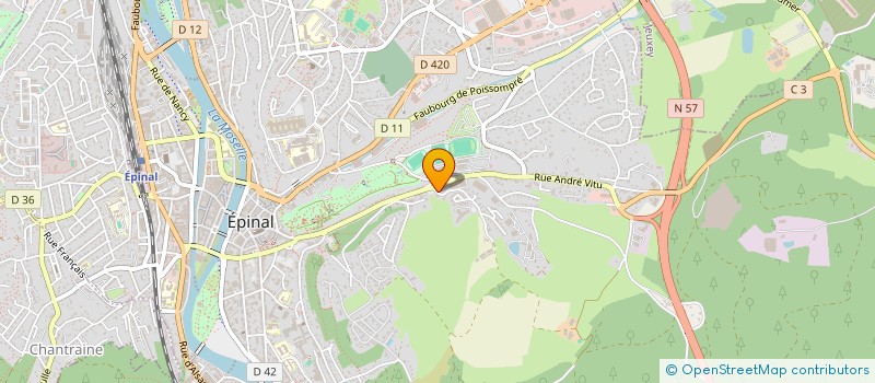 localisation de l'entreprise TEAM SAPEUR-POMPIER  EPINAL