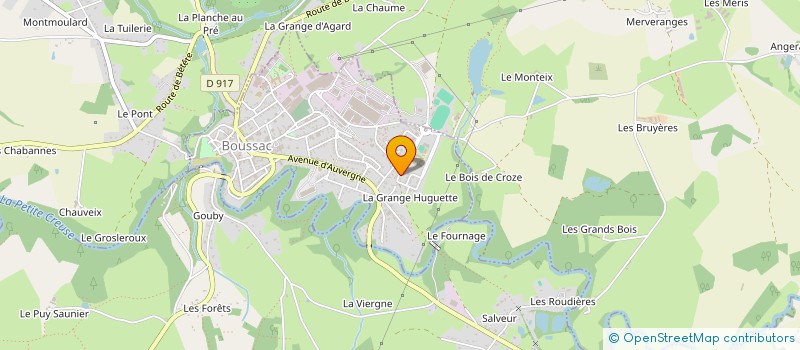 localisation de l'entreprise TEAM SENSAS BOUSSAC à BOUSSAC