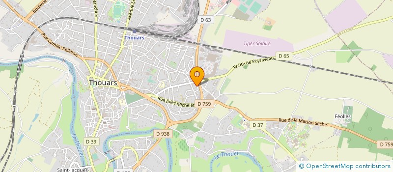 localisation de l'entreprise TEAM SENSAS NORD DEUX-SEVRES  THOUARS