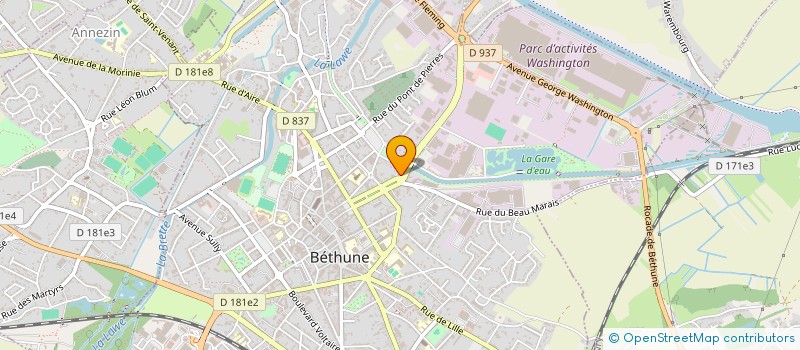 localisation de l'entreprise TEAM SENSAS PERCOTS BETHUNOIS à BETHUNE