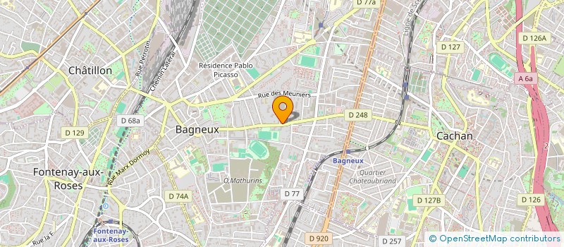 localisation de l'entreprise TEAM SERIGRAPHIE à BAGNEUX