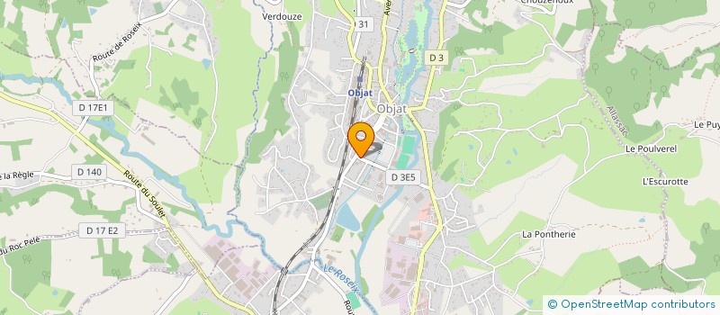 localisation de l'entreprise TEAM SERVICES  OBJAT