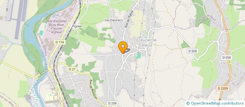 localisation de l'entreprise TEAM SML  CREUZIER-LE-VIEUX