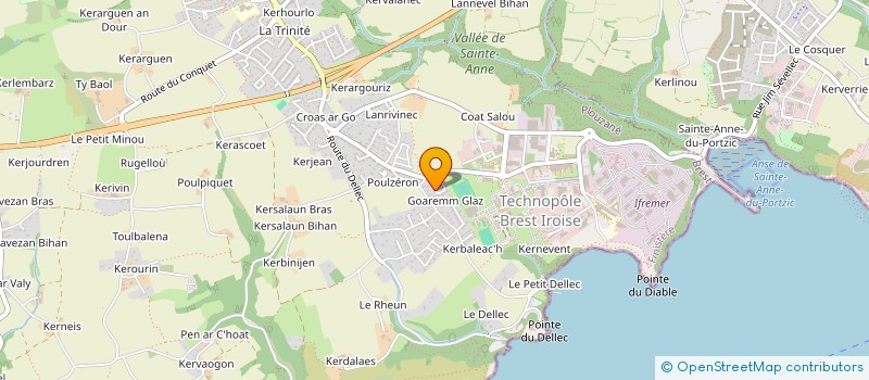 localisation de l'entreprise TEAM SURFCASTING BREST IROISE  PLOUZANE