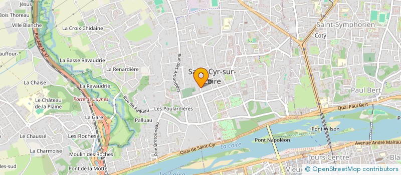 localisation de l'entreprise TEAM T  SAINT-CYR-SUR-LOIRE