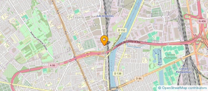 localisation de l'entreprise TEAM TATOO GESTION  VITRY-SUR-SEINE