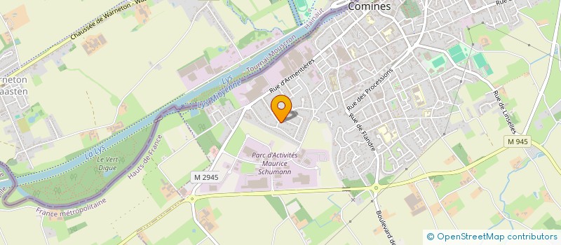 localisation de l'entreprise TEAM TCM  COMINES