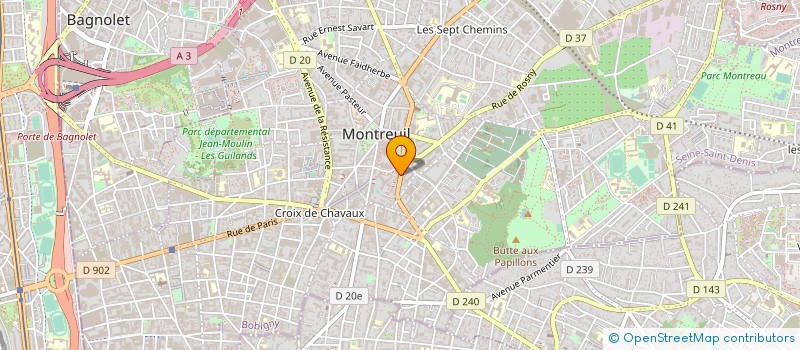 localisation de l'entreprise TEAM-TEAM TECHNOLOGIES à MONTREUIL