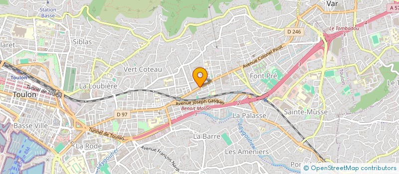 localisation de l'entreprise TEAM TEANUREVA  TOULON