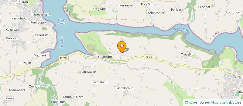 localisation de l'entreprise TEAM TRAIL DE L'ABER-BENOIT  TREGLONOU