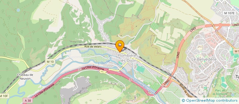 localisation de l'entreprise TEAM TRAIL GRANDS CRUS  PLOMBIERES-LES-DIJON